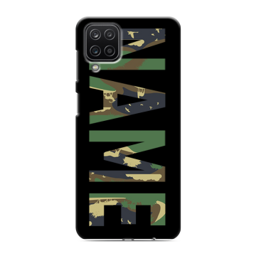 Силиконовый чехол на Samsung Galaxy M12 с принтом NAME