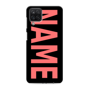 Силиконовый чехол на Samsung Galaxy M12 с принтом NAME