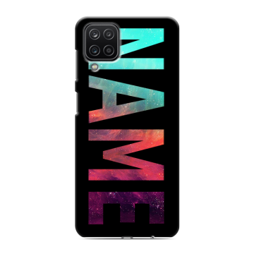 Силиконовый чехол на Samsung Galaxy M12 с принтом NAME