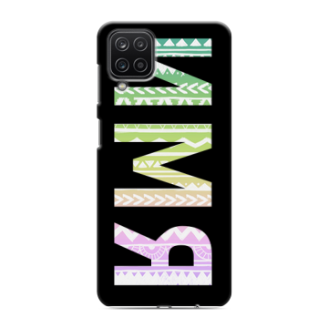 Силиконовый чехол на Samsung Galaxy M12 с принтом ИМЯ