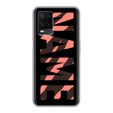 Силиконовый чехол на OPPO A54 с принтом NAME