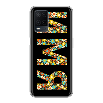 Силиконовый чехол на OPPO A54 с принтом ИМЯ