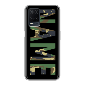 Силиконовый чехол на OPPO A54 с принтом NAME