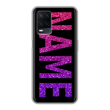 Силиконовый чехол на OPPO A54 с принтом NAME