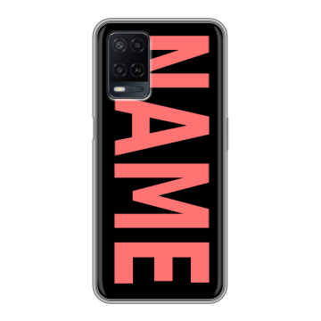 Силиконовый чехол на OPPO A54 с принтом NAME