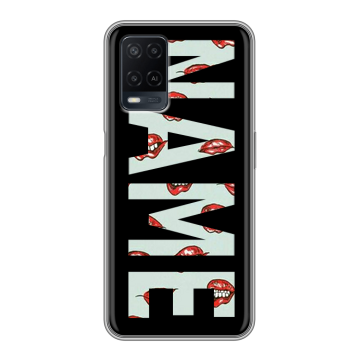 Силиконовый чехол на OPPO A54 с принтом NAME