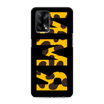 Силиконовый чехол на OPPO A74 с принтом ИМЯ