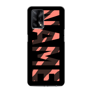 Силиконовый чехол на OPPO A74 с принтом NAME