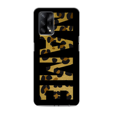 Силиконовый чехол на OPPO A74 с принтом NAME