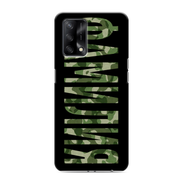 Силиконовый чехол на OPPO A74 с принтом ФАМИЛИЯ