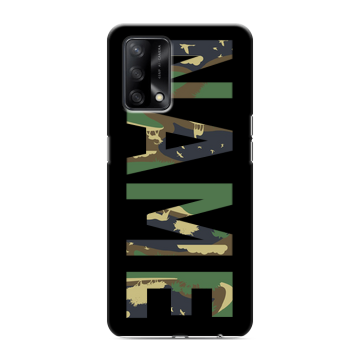 Силиконовый чехол на OPPO A74 с принтом NAME