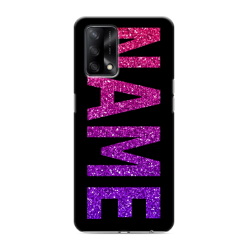 Силиконовый чехол на OPPO A74 с принтом NAME