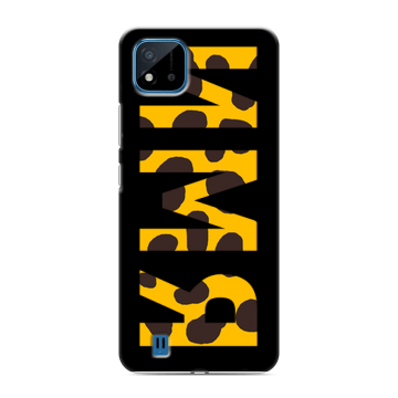 Силиконовый чехол на Realme C11 (2021) с принтом ИМЯ