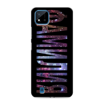 Силиконовый чехол на Realme C11 (2021) с принтом ФАМИЛИЯ