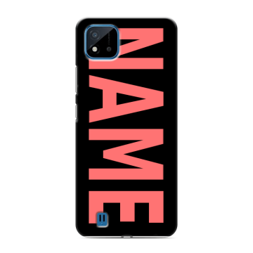 Силиконовый чехол на Realme C11 (2021) с принтом NAME