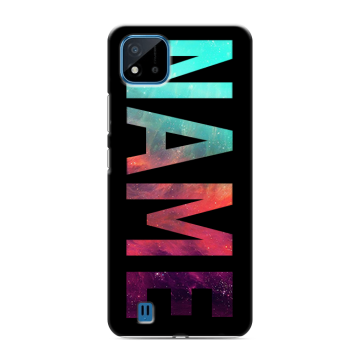 Силиконовый чехол на Realme C11 (2021) с принтом NAME