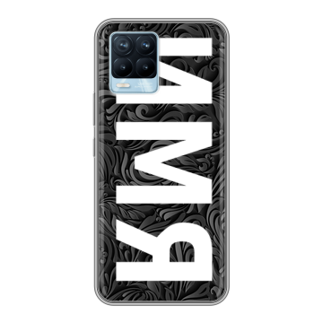 Силиконовый чехол на Realme 8 с принтом ИМЯ