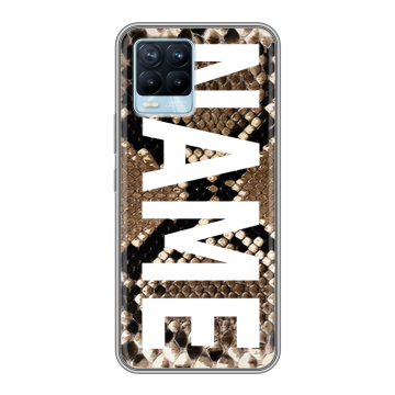 Силиконовый чехол на Realme 8 с принтом NAME