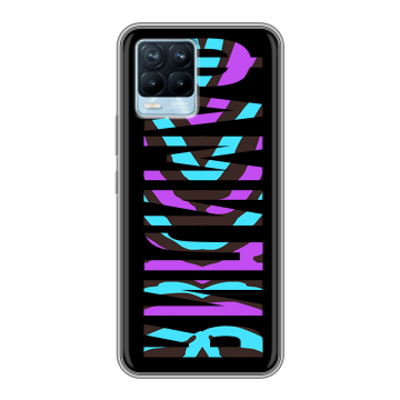 Силиконовый чехол на Realme 8 с принтом ФАМИЛИЯ