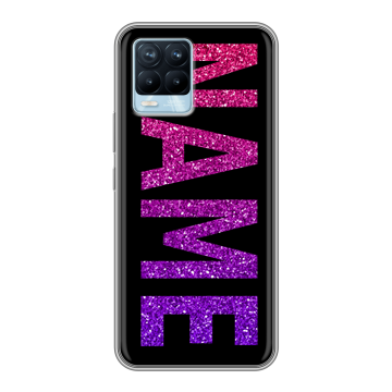 Силиконовый чехол на Realme 8 с принтом NAME