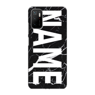 Силиконовый чехол на Xiaomi Poco M3 Pro с принтом NAME