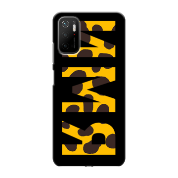 Силиконовый чехол на Xiaomi Poco M3 Pro с принтом ИМЯ
