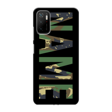 Силиконовый чехол на Xiaomi Poco M3 Pro с принтом NAME