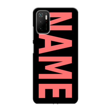 Силиконовый чехол на Xiaomi Poco M3 Pro с принтом NAME