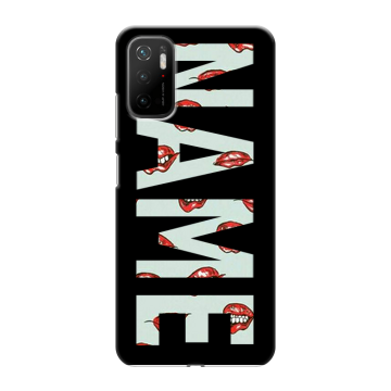 Силиконовый чехол на Xiaomi Poco M3 Pro с принтом NAME