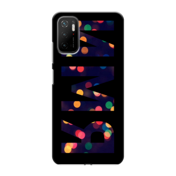 Силиконовый чехол на Xiaomi Poco M3 Pro с принтом ИМЯ