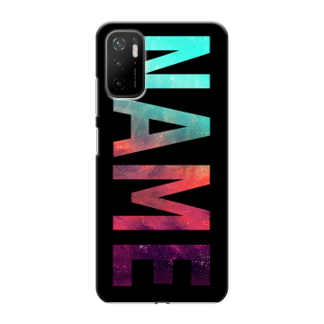 Силиконовый чехол на Xiaomi Poco M3 Pro с принтом NAME