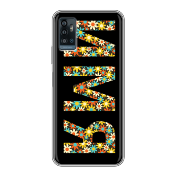 Силиконовый чехол на ZTE Blade A71 с принтом ИМЯ