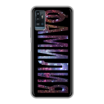 Силиконовый чехол на ZTE Blade A71 с принтом ФАМИЛИЯ