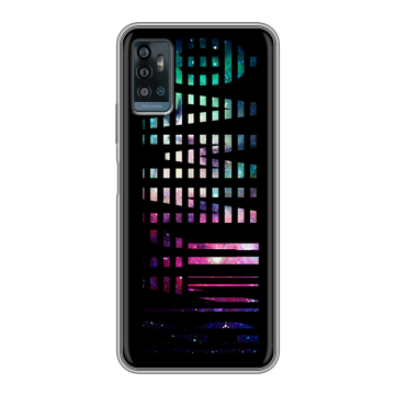 Силиконовый чехол на ZTE Blade A71 с принтом ФАМИЛИЯ