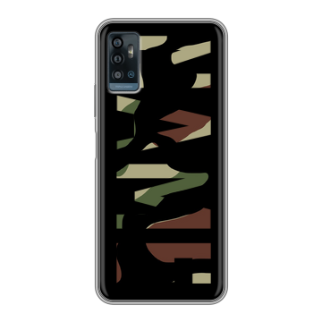 Силиконовый чехол на ZTE Blade A71 с принтом NAME