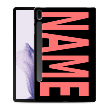 Силиконовый чехол на Samsung Galaxy Tab S7 FE с принтом NAME