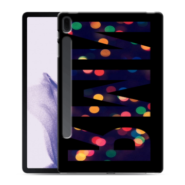 Силиконовый чехол на Samsung Galaxy Tab S7 FE с принтом ИМЯ