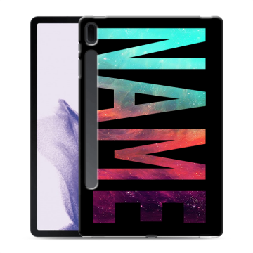Силиконовый чехол на Samsung Galaxy Tab S7 FE с принтом NAME