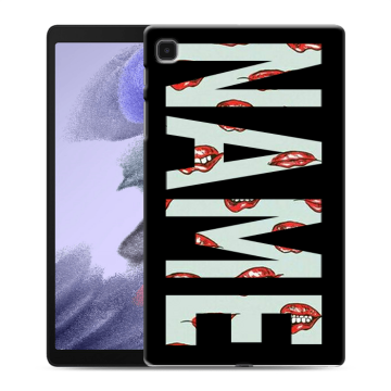 Силиконовый чехол на Samsung Galaxy Tab A7 lite с принтом NAME