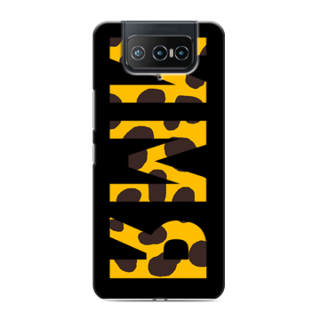 Силиконовый чехол на ASUS ZenFone 8 Flip с принтом ИМЯ