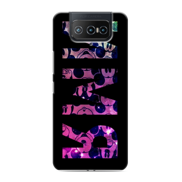 Силиконовый чехол на ASUS ZenFone 8 Flip с принтом ИМЯ