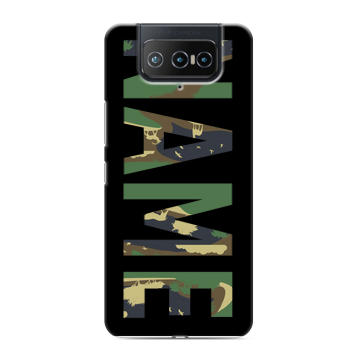 Силиконовый чехол на ASUS ZenFone 8 Flip с принтом NAME