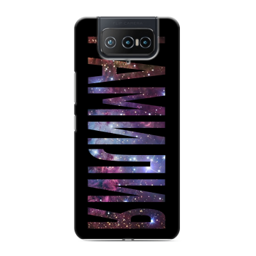 Силиконовый чехол на ASUS ZenFone 8 Flip с принтом ФАМИЛИЯ