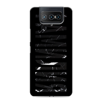 Силиконовый чехол на ASUS ZenFone 8 Flip с принтом ФАМИЛИЯ