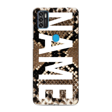 Силиконовый чехол на ZTE Blade A7s (2020) с принтом NAME