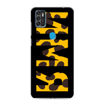 Силиконовый чехол на ZTE Blade A7s (2020) с принтом ИМЯ