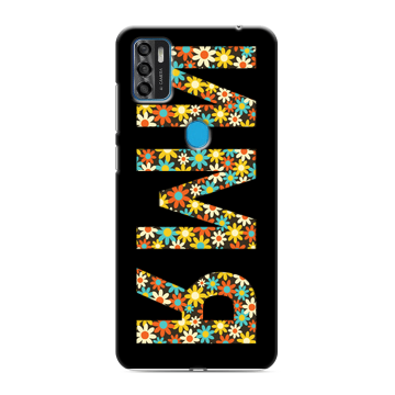 Силиконовый чехол на ZTE Blade A7s (2020) с принтом ИМЯ
