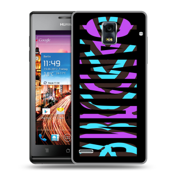 Пластиковый чехол на Huawei Ascend P1 с принтом ФАМИЛИЯ