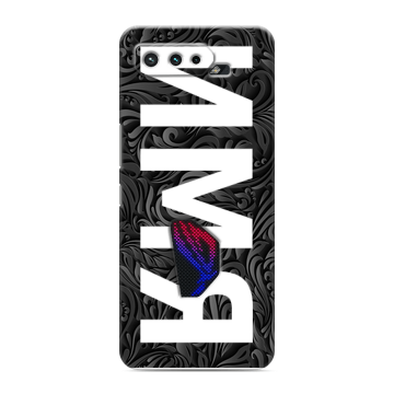 Силиконовый чехол на ASUS ROG Phone 5 с принтом ИМЯ