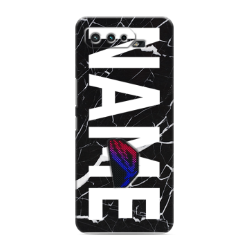 Силиконовый чехол на ASUS ROG Phone 5 с принтом NAME